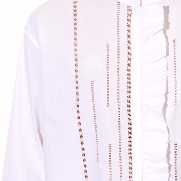 ISABEL MARANT ÉTOILE Saris Crochet-Panel Top - Picture 6 of 7